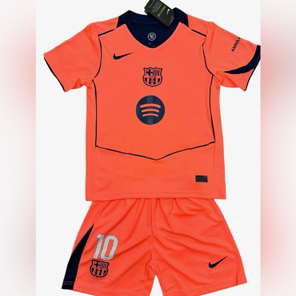 Lamine Yamal Youth Jersey Kids Soccer Kits (Jersey + Shorts) MEDIUM (26) 8-9